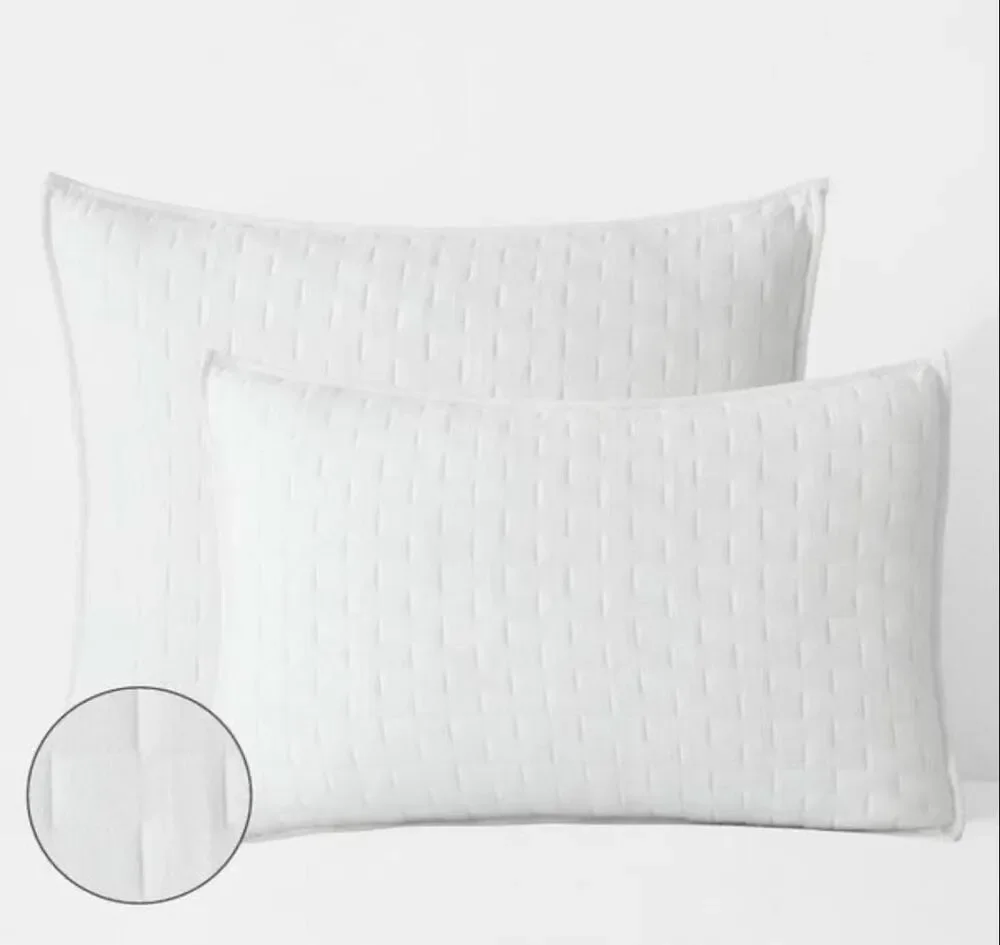 The Company Store Air Layer White Cotton King Sham Pair- Set of 2 NWT